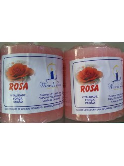 VELA 3 DIAS - PERFUMADORA DE ROSA 